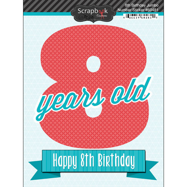 Birthday Jumbo Number Sticker