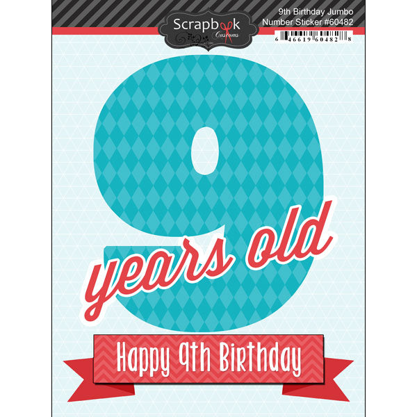 Birthday Jumbo Number Sticker