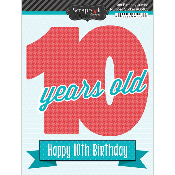 Birthday Jumbo Number Sticker