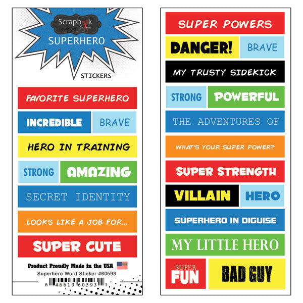 Superhero Sticker