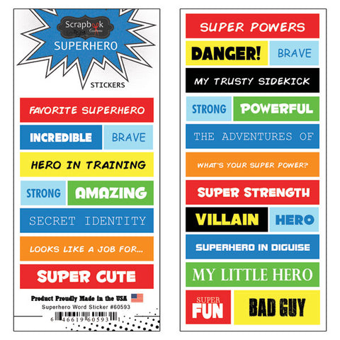 Superhero Sticker