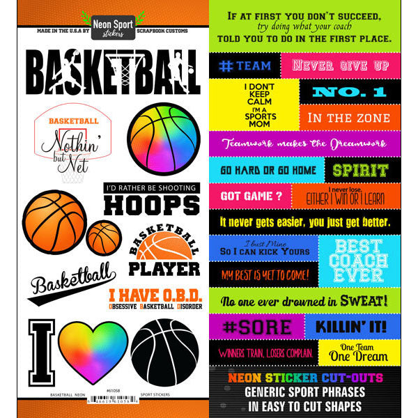 Neon Sports Stickers