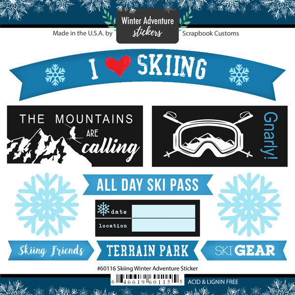 Winter Adventure Stickers