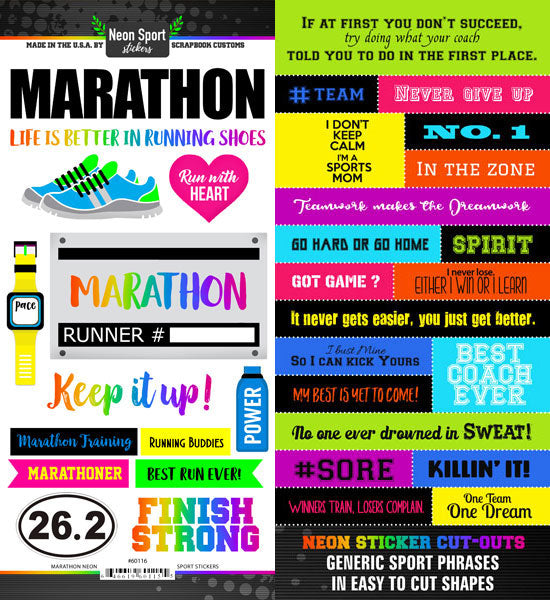 Neon Sports Stickers