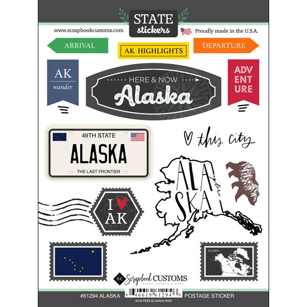 State Postage Sticker Sheet