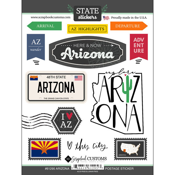 State Postage Sticker Sheet