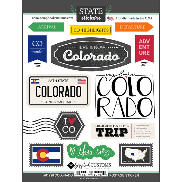 State Postage Sticker Sheet
