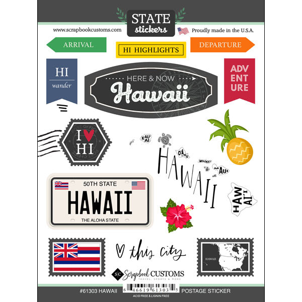 State Postage Sticker Sheet