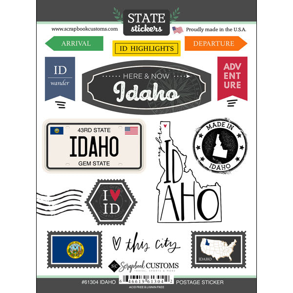 State Postage Sticker Sheet