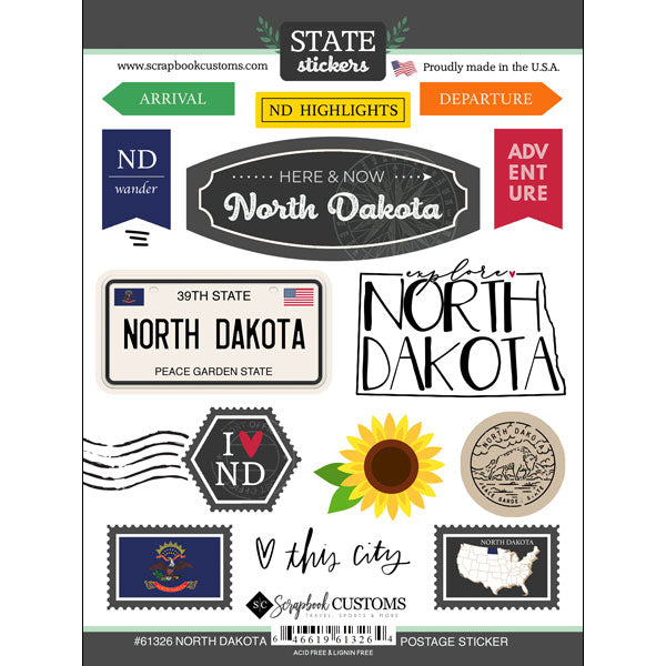 State Postage Sticker Sheet