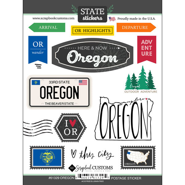 State Postage Sticker Sheet