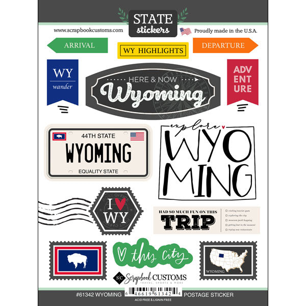 State Postage Sticker Sheet