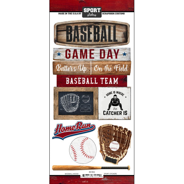 Wood Sports Stickers