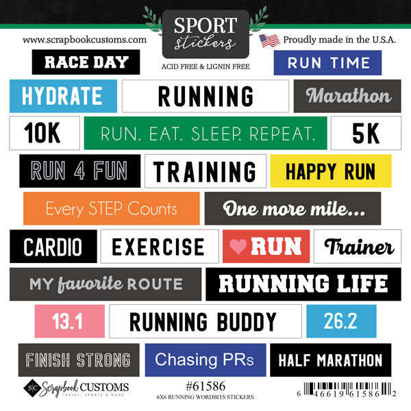 Sports Wordbits Stickers