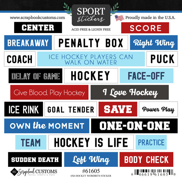 Sports Wordbits Stickers