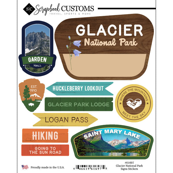 National Park Signs Stickers
