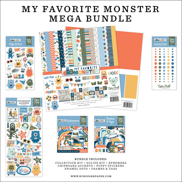 Echo Park My Favorite Monster Mega Bundle Kit