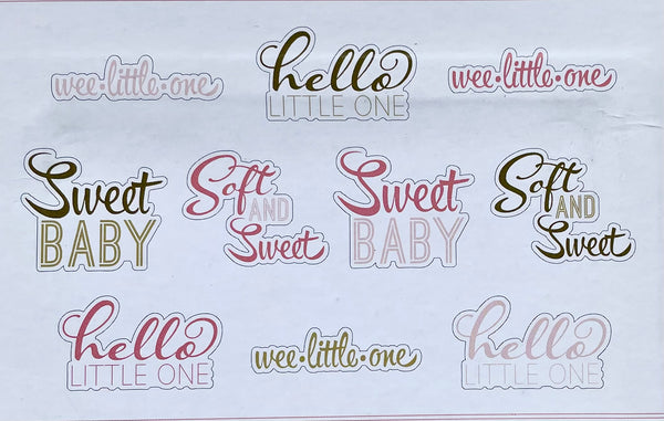 My Baby Girl Diecut Collection