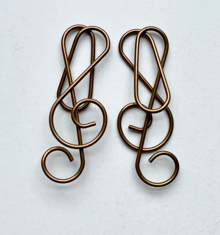 Treble Clef Paper Clips