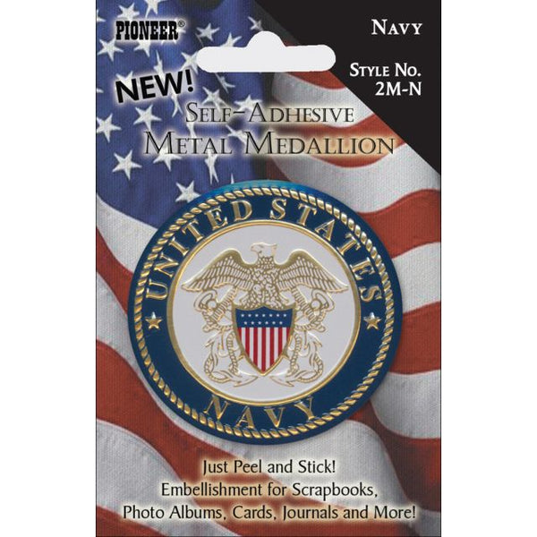 US Military Metal Medallion Embellishment