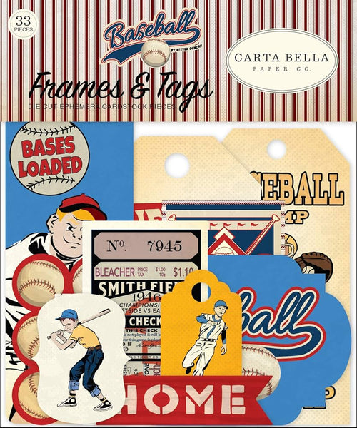 Baseball Frames & Tags Die Cuts