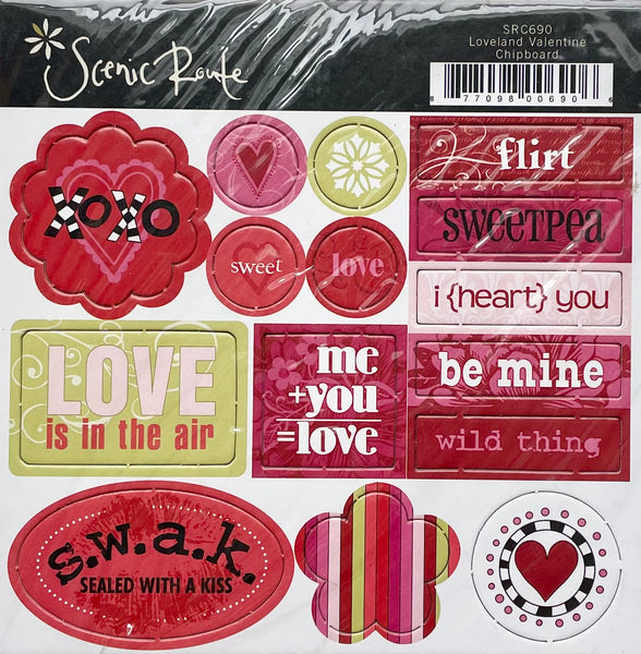 Loveland Valentine Chipboard