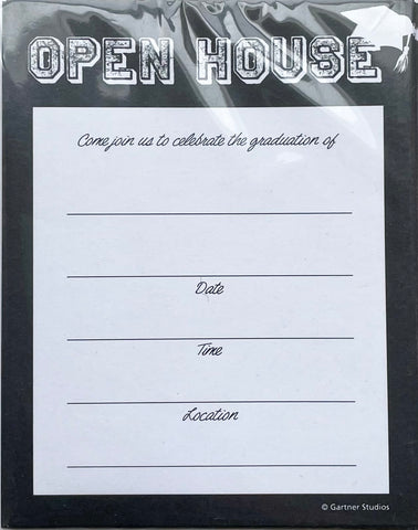 Open House Graduation Invitations