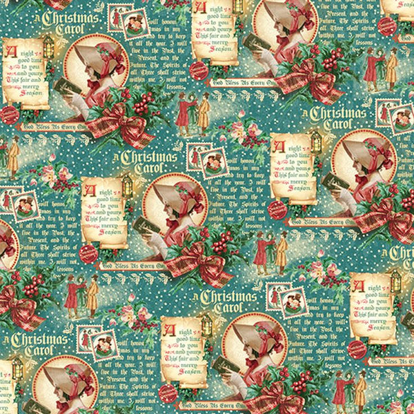 Graphic 45 Christmas Carol 12x12 Paper Collection