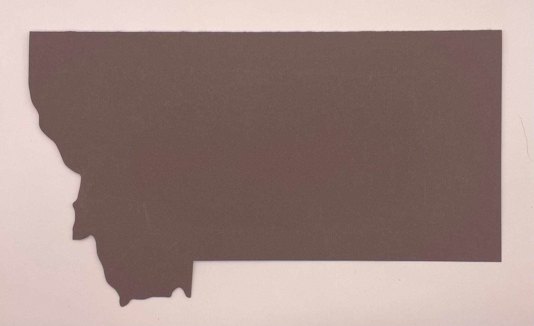 Large Montana State Shape Card