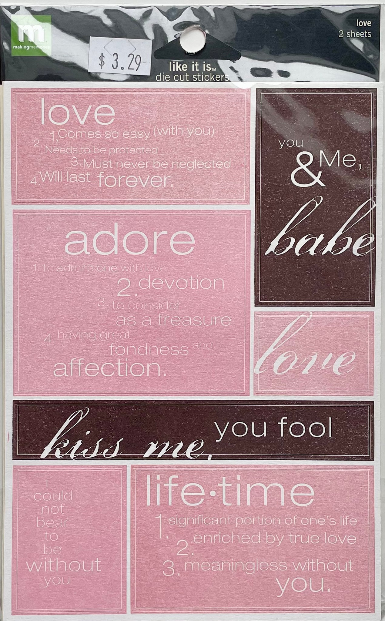 Like It Is Love Stickers