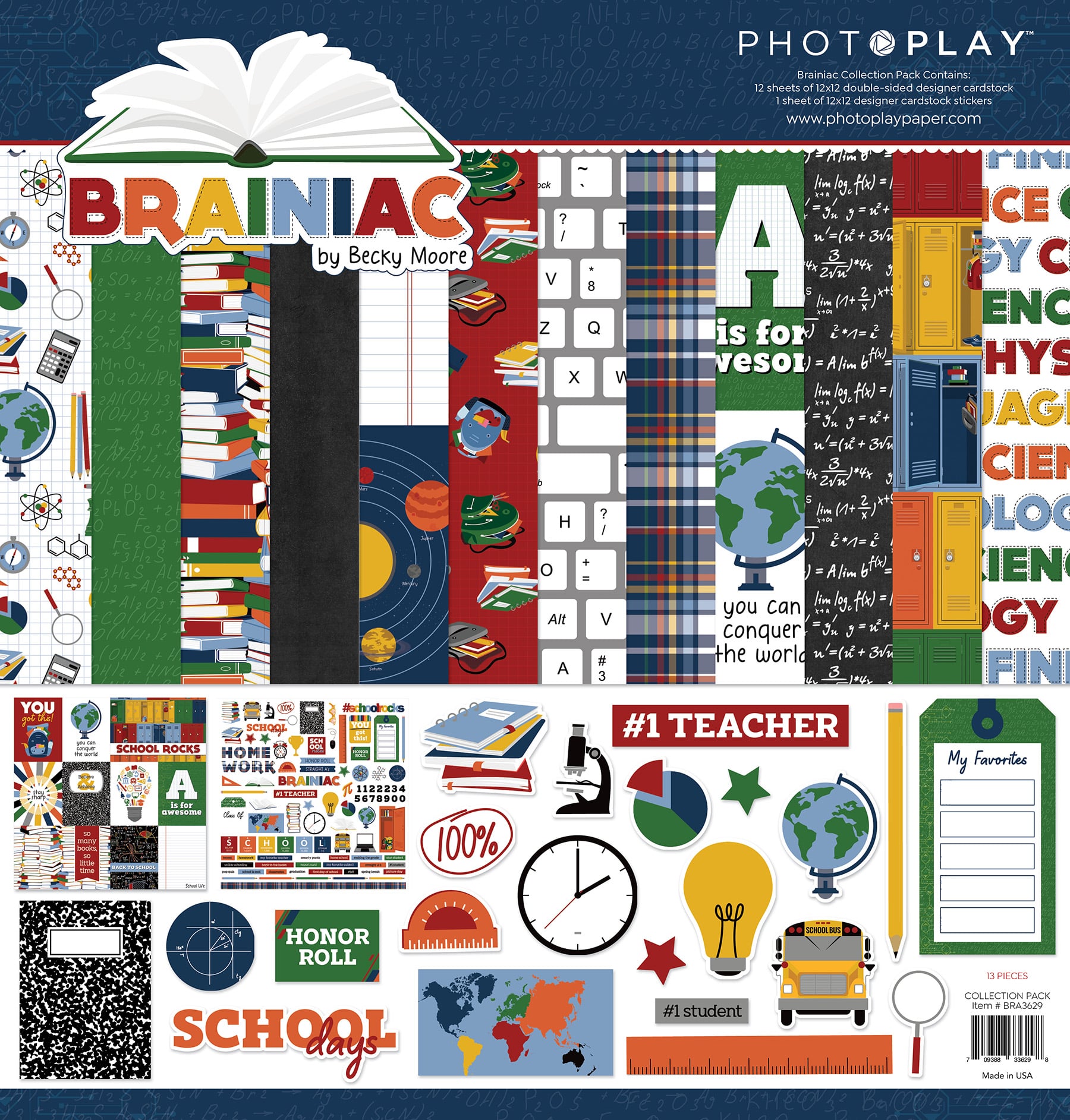 Brainiac 12x12 Paper Kit