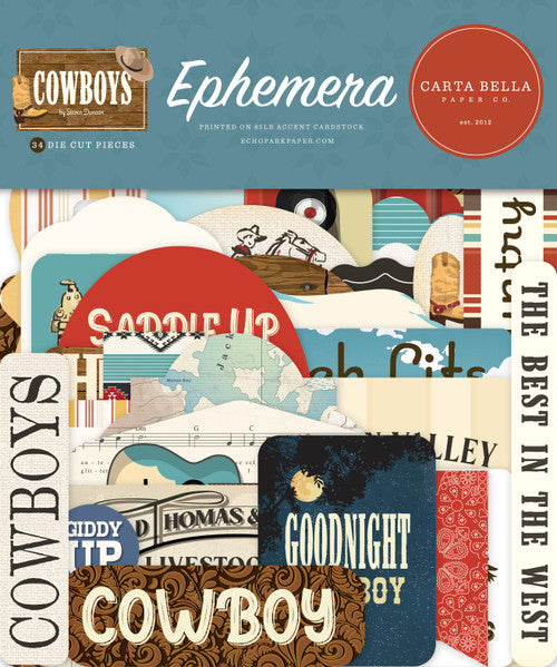 Carta Bella Cowboy Collection Ephemera