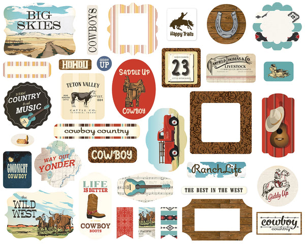 Carta Bella Cowboy Collection Ephemera