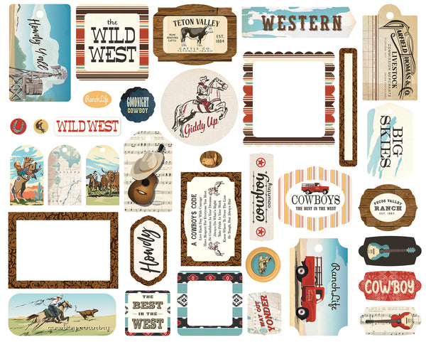 Carta Bella Cowboy Collection Ephemera