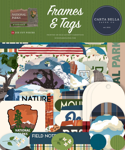Carta Bella National Park Frames & Tags