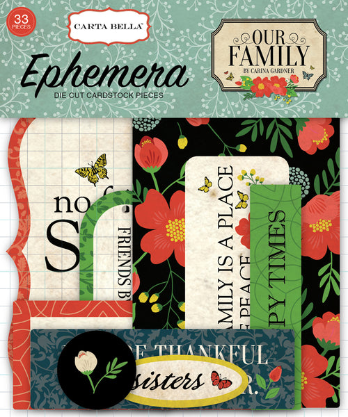 Our Family Die Cut Pieces