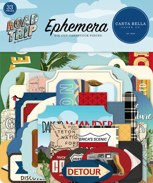 Carta Bella Road Trip Collection Ephemera