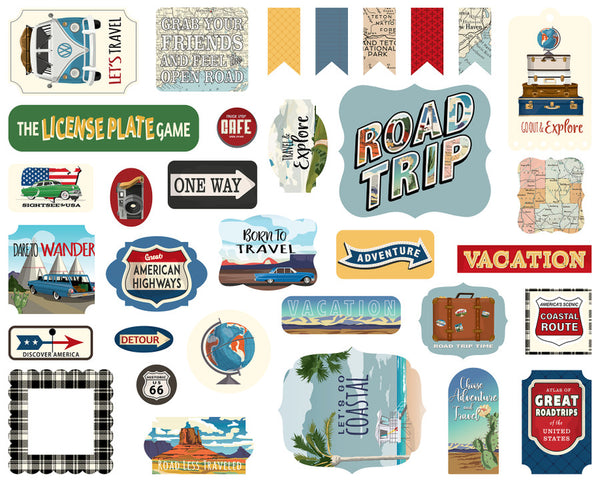 Carta Bella Road Trip Collection Ephemera