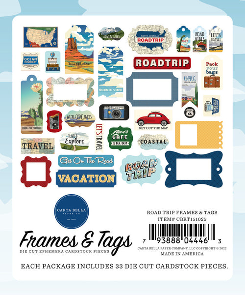 Carta Bella Road Trip Collection Ephemera