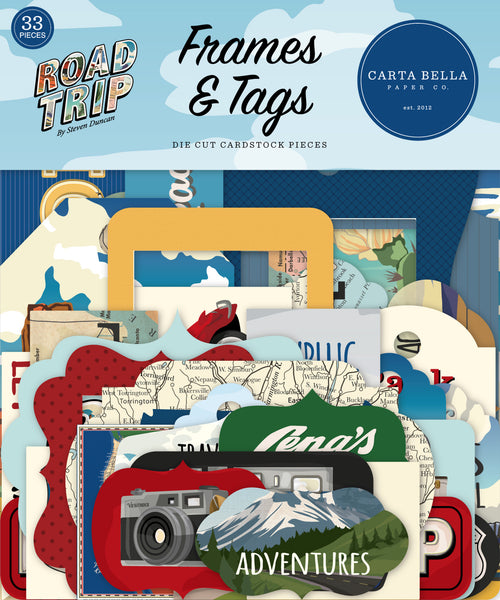 Carta Bella Road Trip Collection Ephemera