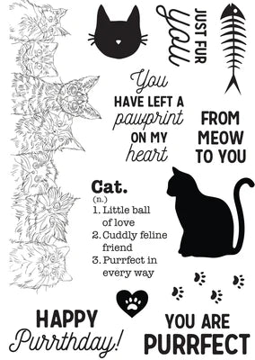 Cat Clear Stamps