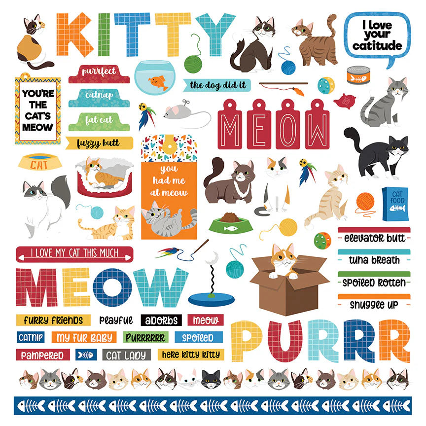 Cat Lover Element Stickers