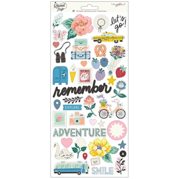 Round Trip Cardstock Stickers