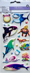 Sea Life Puffy Stickers