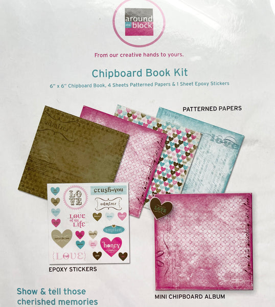 Love Chipboard Book Kit