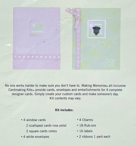 Baby Girl Cardmaking Kit