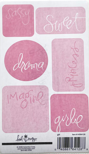 Pink Roll Stickers