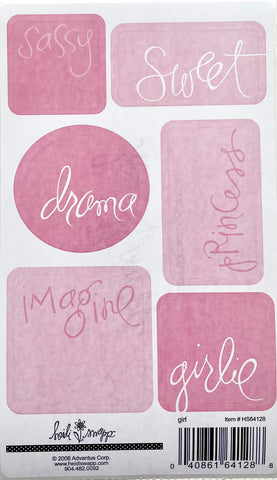 Pink Roll Stickers