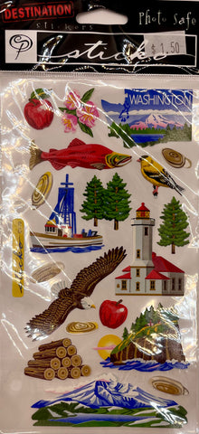 Destination Clear Sticker Collection