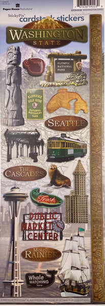 State Cardstock Sticker Collection